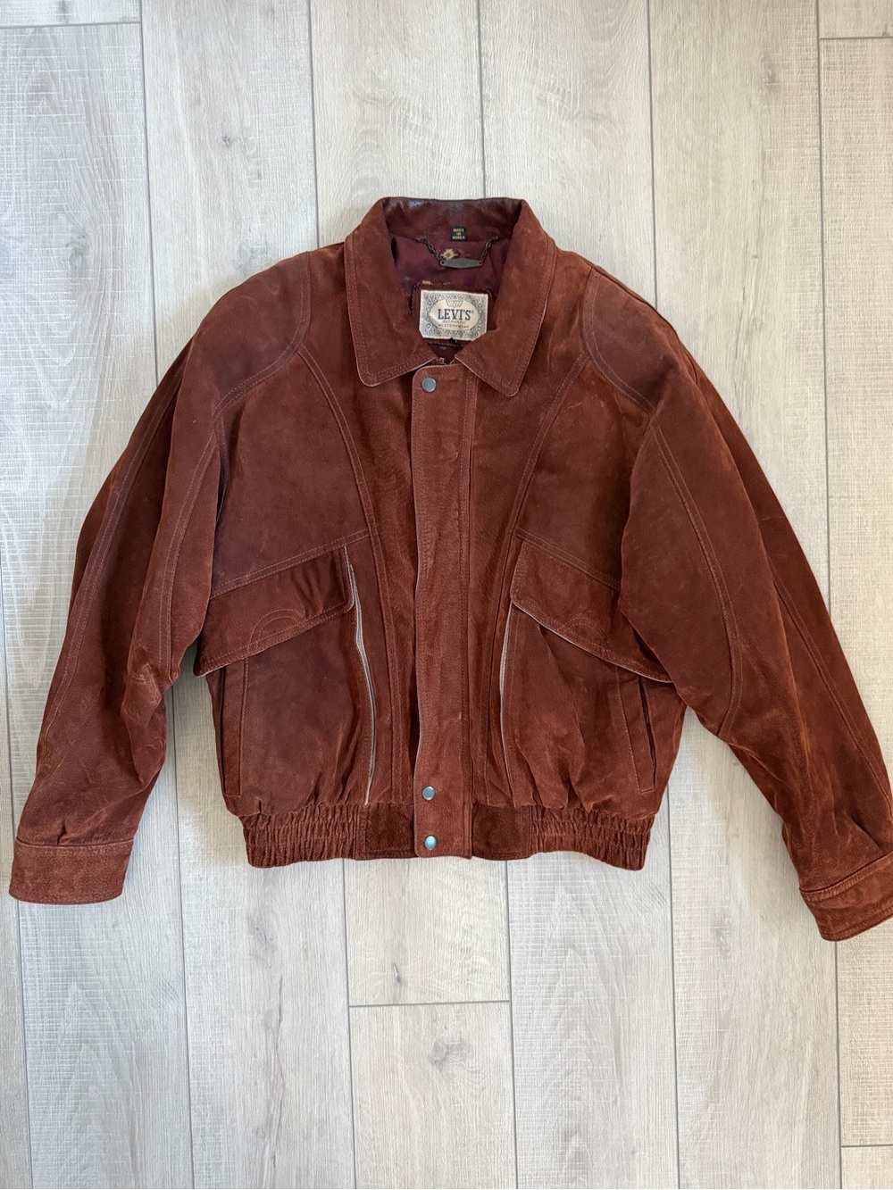 Vintage Levi's Men's Suede Bomber Jacket